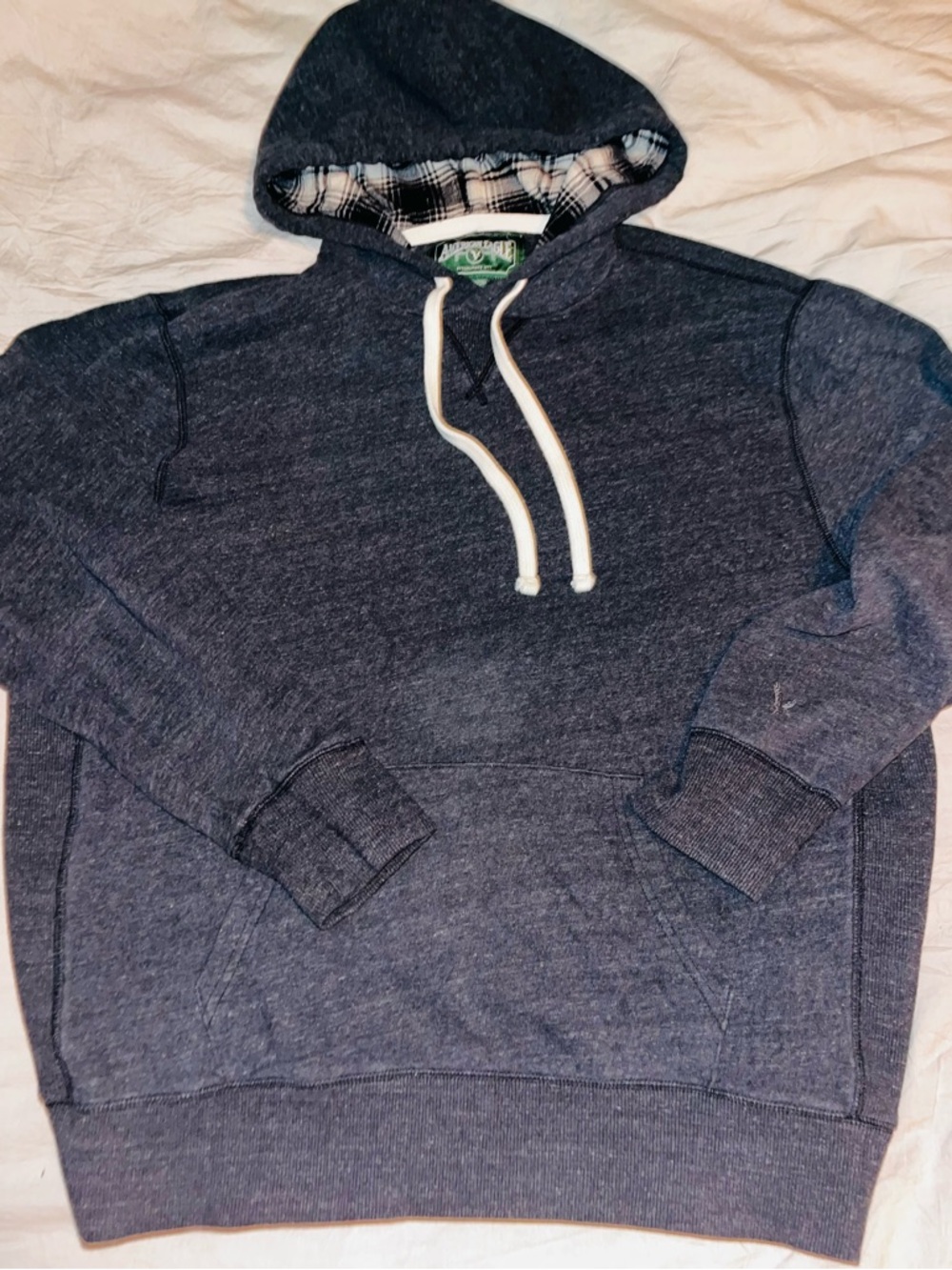 VINTAGE 90s American Eagle Outfitters Dark Navy Pullover Hoodie XL